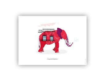 The large elephant (15x21cm)