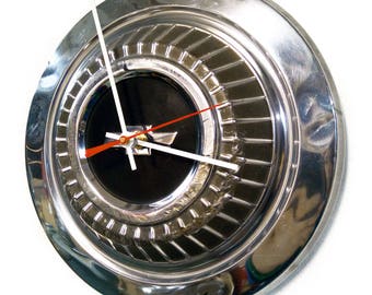 1966 - 1967 Chevrolet Chevelle and Nova Hubcap Clock - Chevy Hub Cap Wall Decor - Classic Car