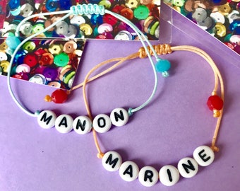 Items similar to Customizable Alphabet Bracelet on Etsy