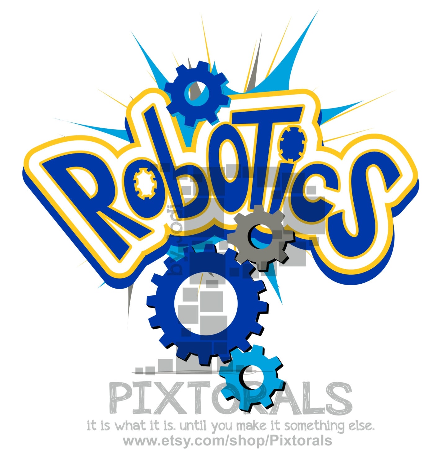 Robotics logo Science Graphics Edgy EPS file Vector