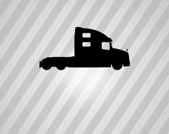 Free Free Silhouette Semi Truck Svg Free 550 SVG PNG EPS DXF File