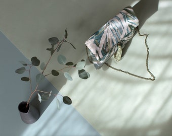 Clutch Bag Green Branches