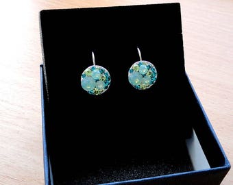 Swarovski crystal earrings Green earrings Swarovski earrings Crystal jewelry Gift for her Bohemian jewelry Boho earrings Dangle earrings jm