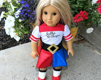 Harley Quinn doll clothes, Harley Quinn costume, Harley Quinn doll outfit