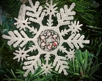 Set of 6 mandala ornaments