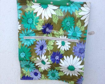 New year 2018-SALE! Tasche geblümt Vintage retro ethical-fashion shopper bag Blumen Einkaufstasche Hippie art and crafts