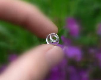 Glass Balls/ Vials with hole (6/8/10/12/14/16/20/25mm/small/empty/round/miniature/bottles/globes/clear/hand blown/balls/hollow/little/tiny)
