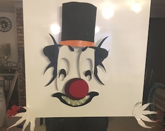 Clown Sculpture Panel
