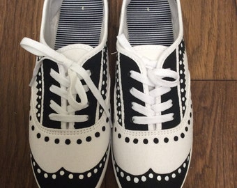 Black and White Oxfords