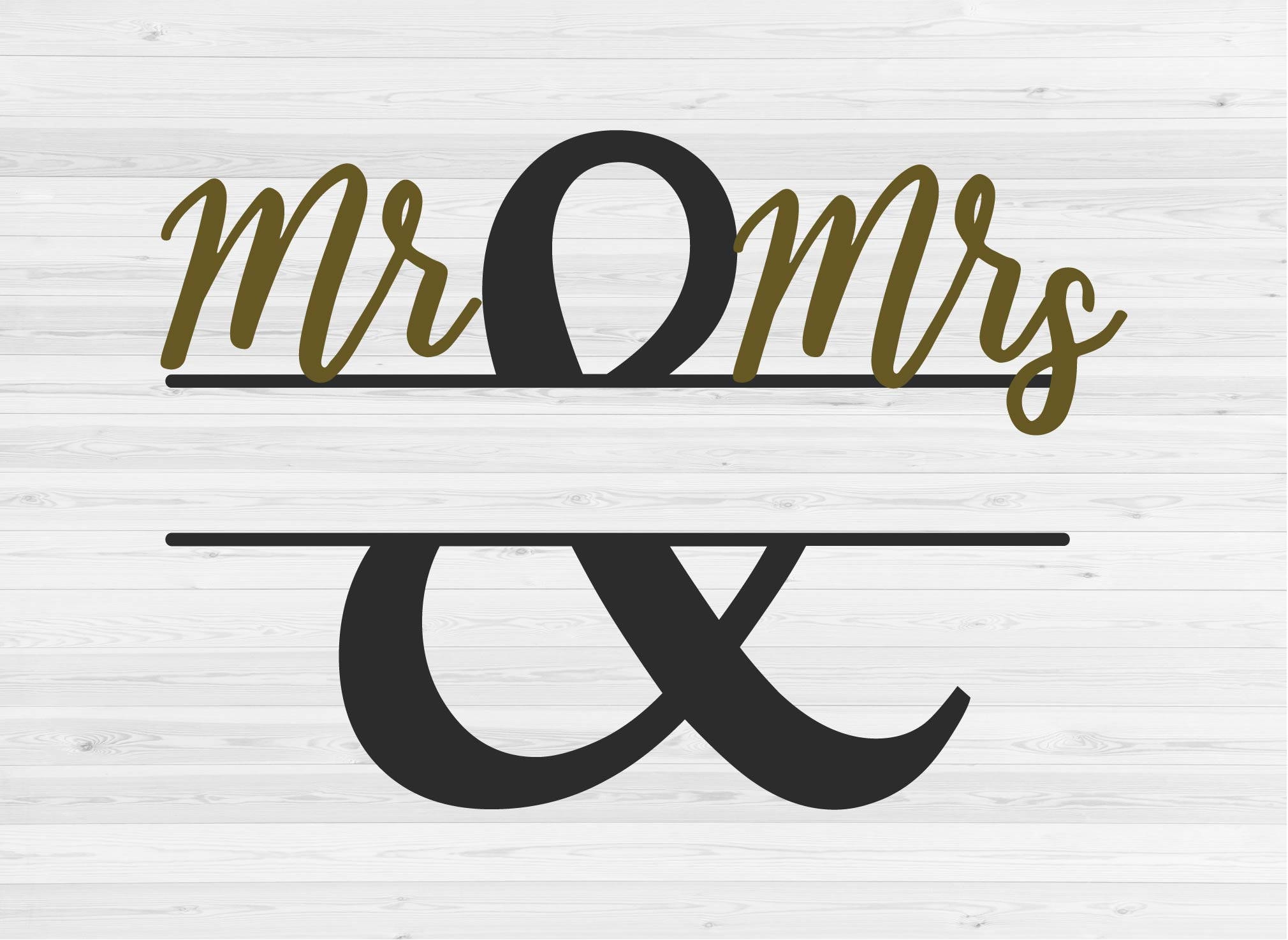 Download Mr. & Mrs. Wedding Sign SVG SVG Cut File