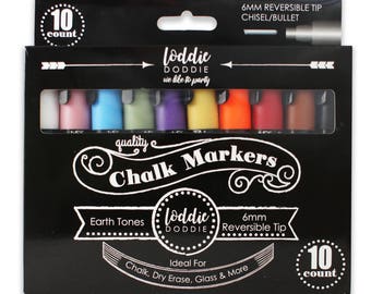 10 Count Seasonal Colors - Liquid Chalk Markers by Loddie Doddie