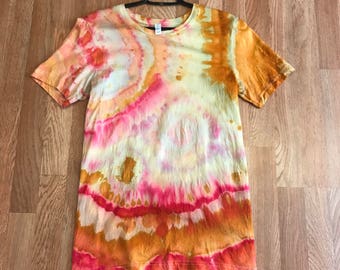 Hand dyed and painted Grateful Dead shirt-medium