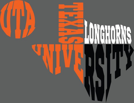 Texas University Texas SVG DXF