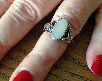 Mother of Pearl Sterling Silver Ring