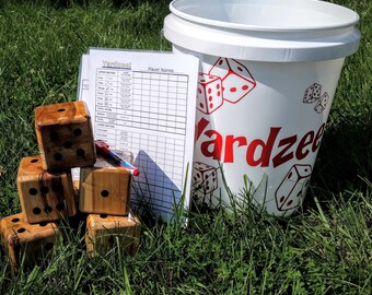 Yardzee, Farkle, Lawn Dice, Yard Game, Yard dice, Lawn Game, Wedding Reception Game, Outdoor Wedding, family game, outdoor game, Family fun