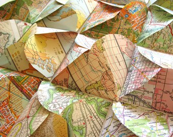 Set of 20 world map envelopes