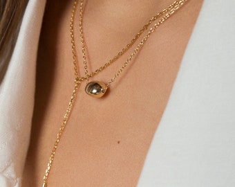 Lariat necklace - Gold lariat necklace - Layering necklace - Delicate necklace - Y necklace - Dainty lariat necklace - Minimal jewelry