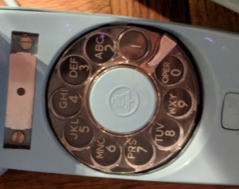 Rotary Dial Telephone, Blue