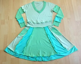 Upcycled Clothing/Recycled Sweaters/Eco/Sweater Dress/Festival Clothing/Funky Clothing/Boho Clothing/Unique Clothing/Knitwear/OOAK/For Women