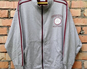 Rare!!! Converse All Star Pullover Sweatshirt Zip