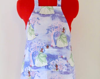 Kids Apron - Princess Tiana Childrens Apron - Childs Apron - Kitchen Accessory