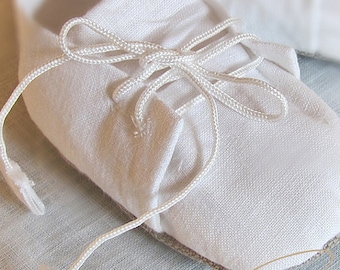 Baptismal flatties for boy, Christening shoes, Linen shoes boys, Flatties for Baptism