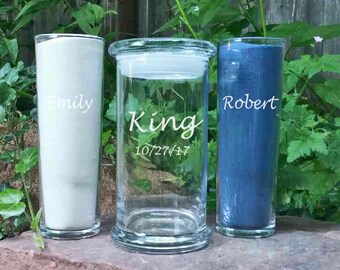 Unity Sand Set / Personalized Sand Ceremony Set / Engraved / Custom Unity Ceremony / Sand Blending Ceremony / Beach Wedding / Wedding Vows