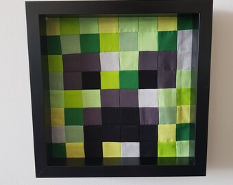 Minecraft Inspired Wall Art | Creeper Wall Art