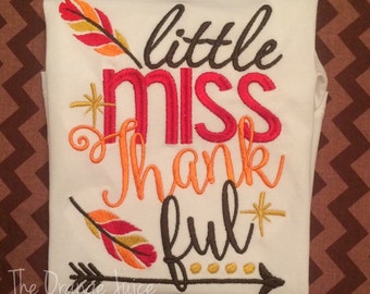 little miss thankful shirt