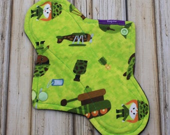 9" regular cloth pad/ incontinence pad/ mama cloth/ military / Made by Mother