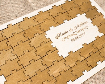 Puzzle guest book Alternative Wedding guest book alternative Wedding guestbook Guest book ideas Puzzle wedding guestbook alternative