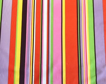 GOOD EARTH STRIPE, *Last Yard* Alexander Henry, 100% Cotton Quilting Fabric Apparel, Fabric by the Yard