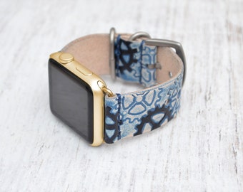 Leather apple watch band 38mm / 42mm // apple watch accessories - leather apple watch strap - iwatch band leather - lugs adapter