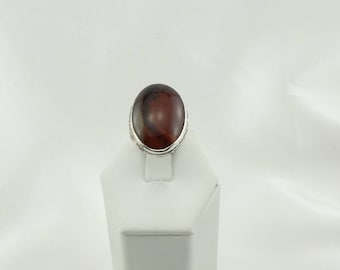 Stunning Orange Swirl Montana Agate Sterling Silver Ring FREE SHIPPING #MONTNA-SR3