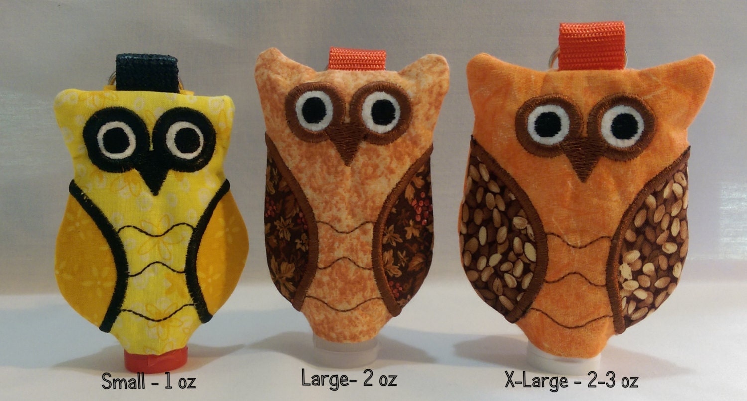 Owl Hand Sanitizer Clip On Holder