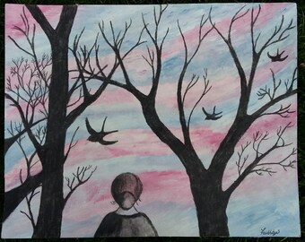 The Evening sky. The evening air.