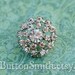 Rhinestone Buttons "Elizabeth" (21mm) RS-034 - 5 piece set