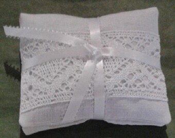 Two Linen Lavender Sachets