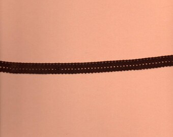 Wide Brown cotton lace 1 cm (stranded 938)