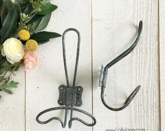 Farmhouse Vintage Zinc Wire Wall Coat Hook Rustic Wire Wall Hook Rack Seperates