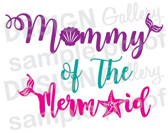 Download Mermaid birthday svg | Etsy