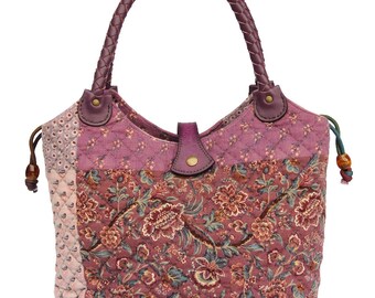 Nevada Rose - Quilted Fabric Purse - Handmade