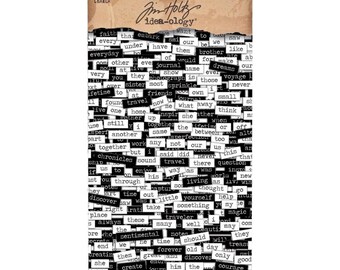 Tim Holtz Idea-ology Chitchat Stickers - 1088pc
