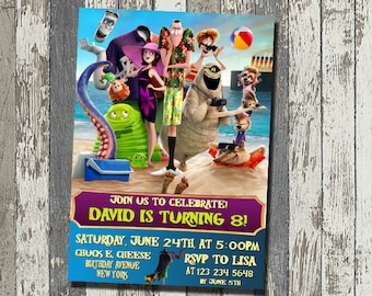 Hotel Transylvania 3 Invitation, Hotel Transylvania Birthday Party, Hotel Transylvania Birthday Invitation, Personalized, Digital File