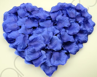 1000 Silk Rose Petal Flower Confetti Engagement Celebration Wedding Decoration (Navy Blue)