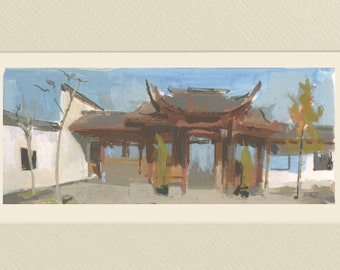 Seattle chinese garden, march