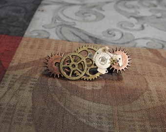 Steampunk Tie clip and cuff links
