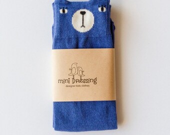 Blue Bear Knee High Socks - MiniDressing