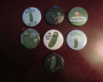 Pickle Rick Buttons - Rick and Morty - Buttons 2.25