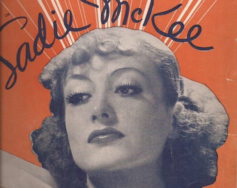 Joan Crawford, All I Do is Dream of You, Sadie McKee, Vintage Sheet Music, Vintage Movie, Hollywood Movie Star, Home Decor, Song, Lyrics